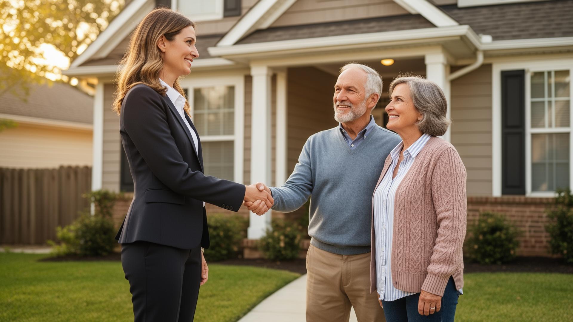 Property manager meeting with landlords